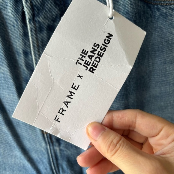 Frame x The Jeans Redesign Le Drew High Rise Straight Sz 29 - Picture 6 of 9
